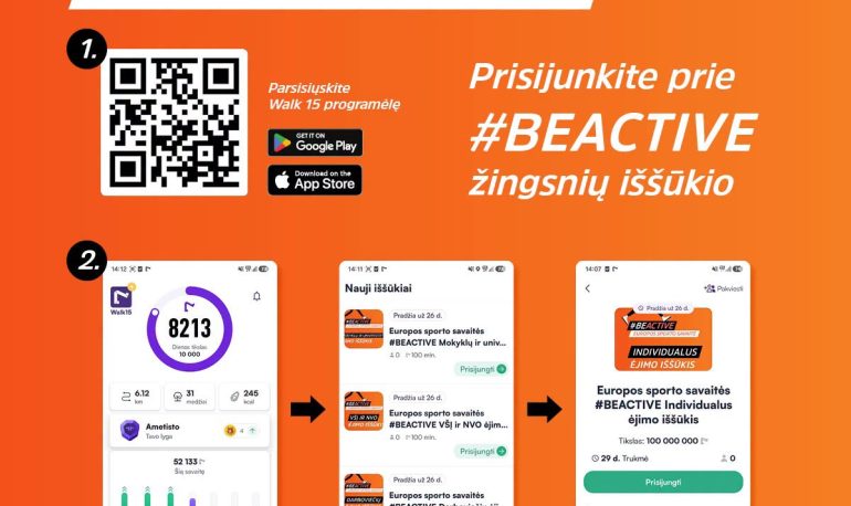 Europos sporto savaitė #BEACTIVE